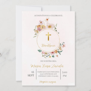 Invitación de bautismo para niña invitation