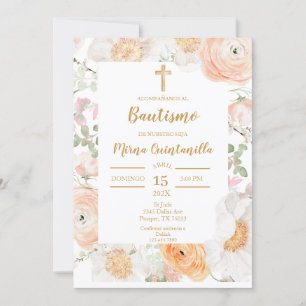 Invitación de bautismo para niña invitation