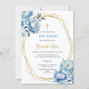 Invitación de bautismo para niño invitation