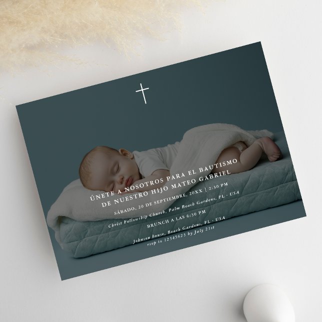 Invitacion De Bautizo Para Niño Niña Overlay Photo Invitation (Creator Uploaded)