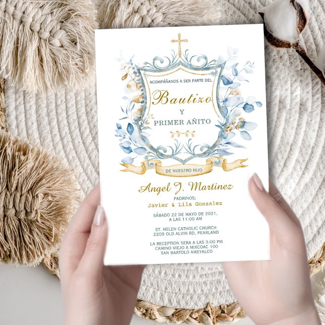 Invitación de Bautizo Y Primer Añito Invitation (Creator Uploaded)