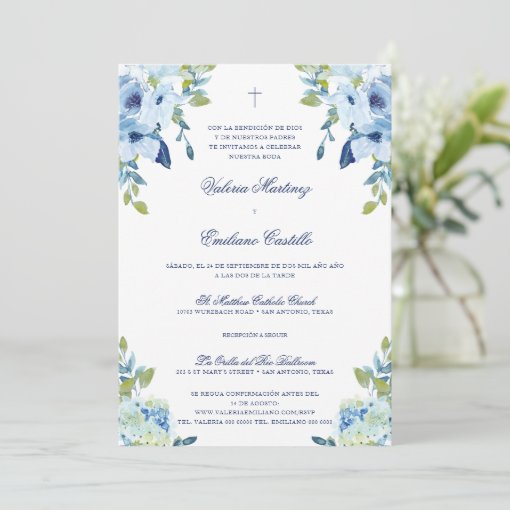 Invitación de Boda Católica Elegante Wedding Invitation | Zazzle