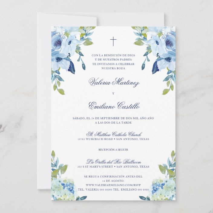 Invitación de Boda Católica Elegante Wedding Invitation | Zazzle.com