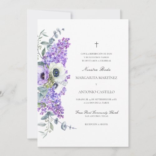 Invitacion de Boda Cristiana All in One Wedding Invitation