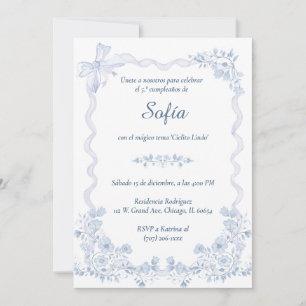 Invitación De Cumpleaños Temática Cielito Lindo Invitation