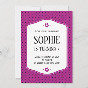 Invitación de fiesta de cumpleaños o baby shower invitation