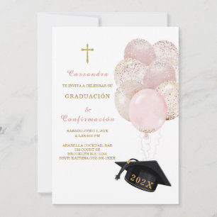 Invitación de Graduación y Confirmación Invitation