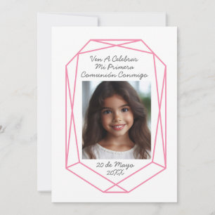 Invitación de Primera Comunión con Foto Invitation