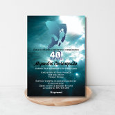 Invitación Fiesta de cumpleaños de los hombres de fútbol de E