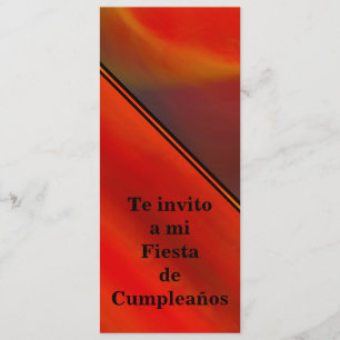 Invitación - Fiesta de Cumpleaños - Naranja Invitation