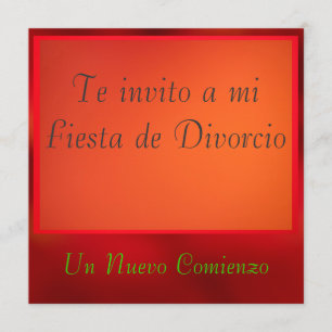 Invitación - Fiesta de Divorcio Invitation