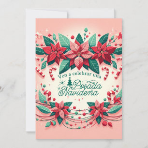 Invitación Fiesta de Posada Navideña Spanish Invitation