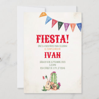 INVITACION FIESTA MEXICANA INVITATION