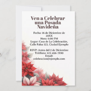 Invitación para Posada Navideña Spanish Invitation