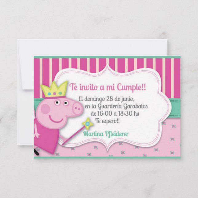 Invitacíon Pepa Invitation (Front)