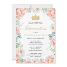 Invitacion Quinceañera Pink Para Editar En Español