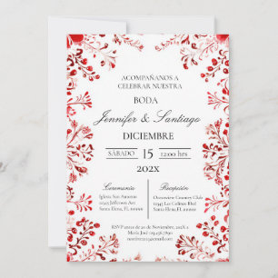 Invitación tema Mexicano para boda  Invitation
