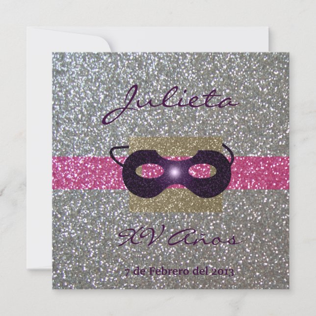 Invitación XV Años Invitation (Front)