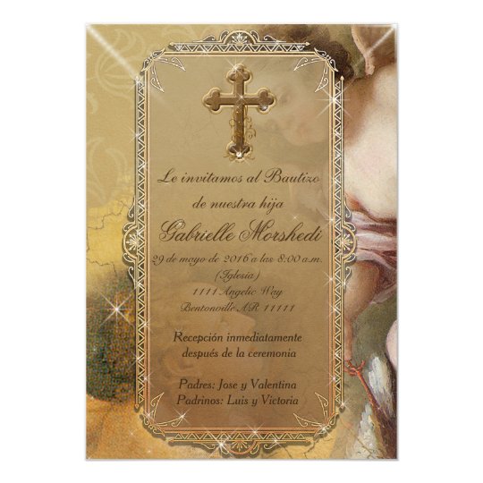 invitaciones de bautizo baptism invitations zazzle com