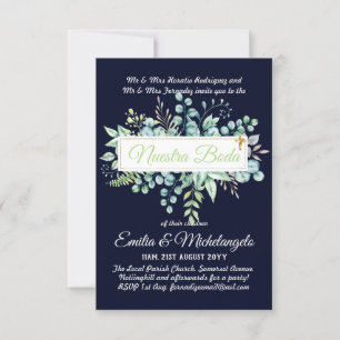 Invitaciones de Boda Baratas HOJAS Modernas