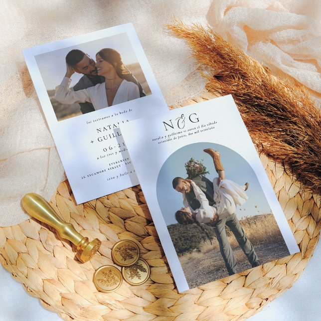 Invitaciones de Boda Elegantes Foto en Arco Invitation (Creator Uploaded)