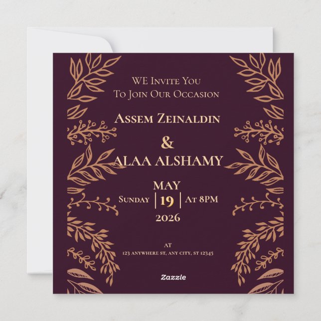 Invitation (Back)