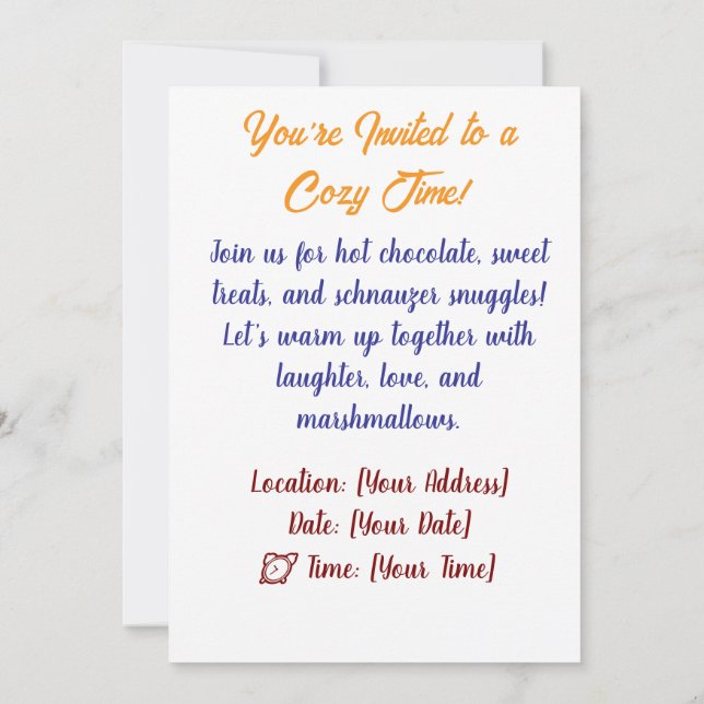 Invitation (Back)