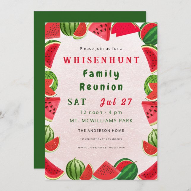 Invitation (Front/Back)