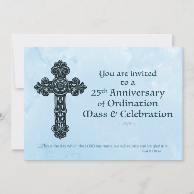 Invitation 25th Silver Ordination Anniversary Prie (Front)