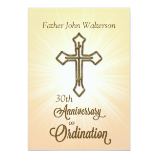 Invitation, 30th Anniversary of Ordination Card