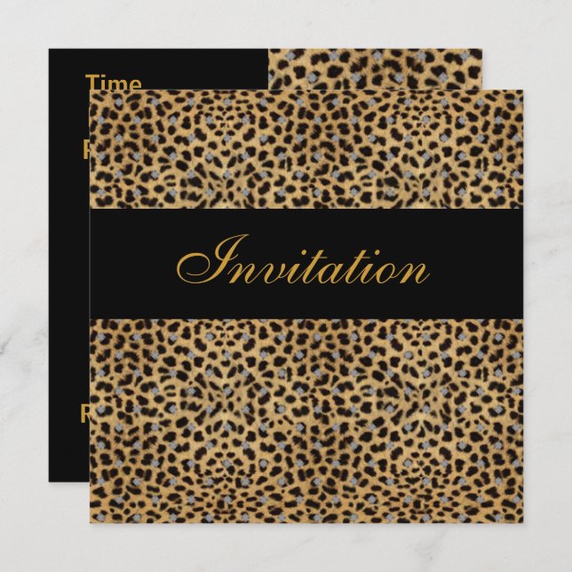 Invitation All Occasions Animal Print (Front/Back)