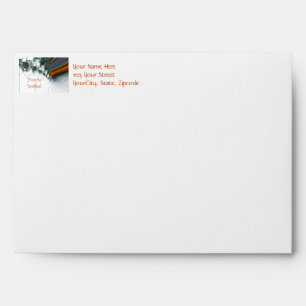 Invitation Any Occasion Lace Digital Fractal Envelope
