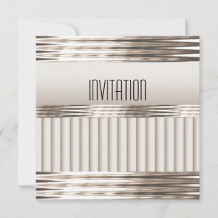 Invitation Art Deco Light Sepia