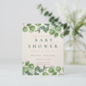 invitation baby shower, flowers (Standing Front)
