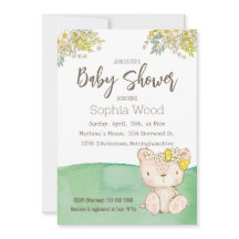 Invitation Baby Shower Little Bear