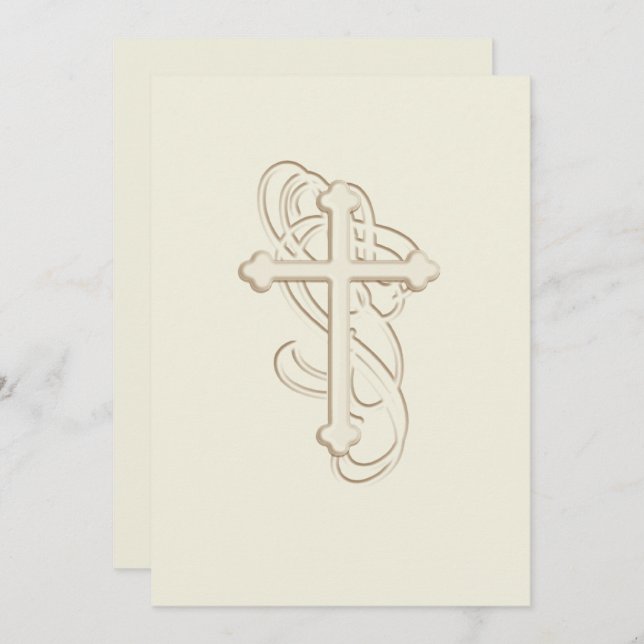 Invitation Baptism / 1st Communion / Confirmation (Front/Back)