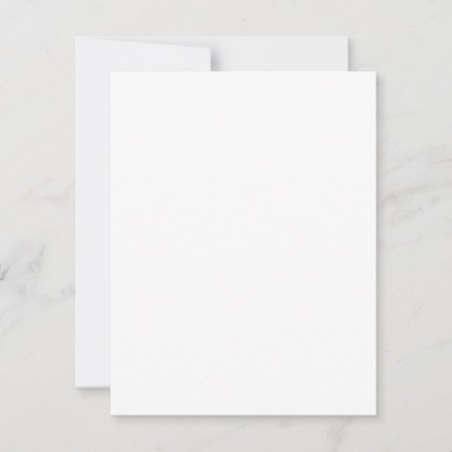 Invitation BASIC WHITE  8 SIZES (Front)