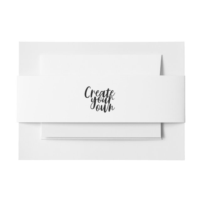 Invitation Belly Band (Front Example)