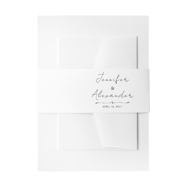 Invitation Belly Band (Front Example)