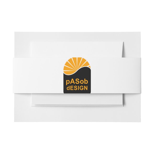 Invitation Belly Band Landscape (Front Example)