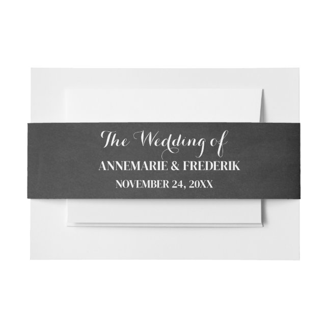 Invitation Belly Bands Invitation Belly Band (Front Example)