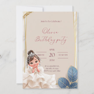 Invitation birthday for little princess