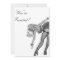 Invitation  Black & White Style Pin-Up Girl 19