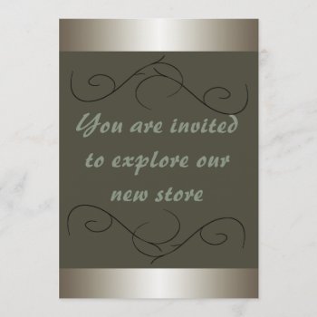Invitation Business Retail Store Invites Opening by CricketDiane at Zazzle