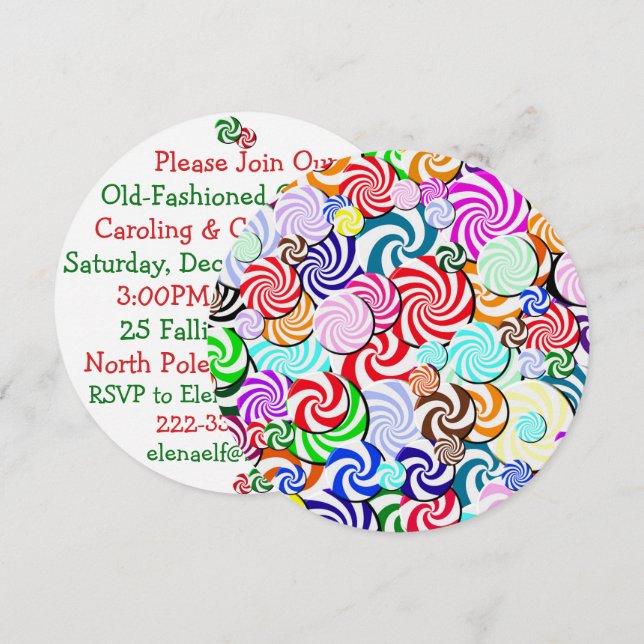 Invitation - Candy Collage (Front/Back)