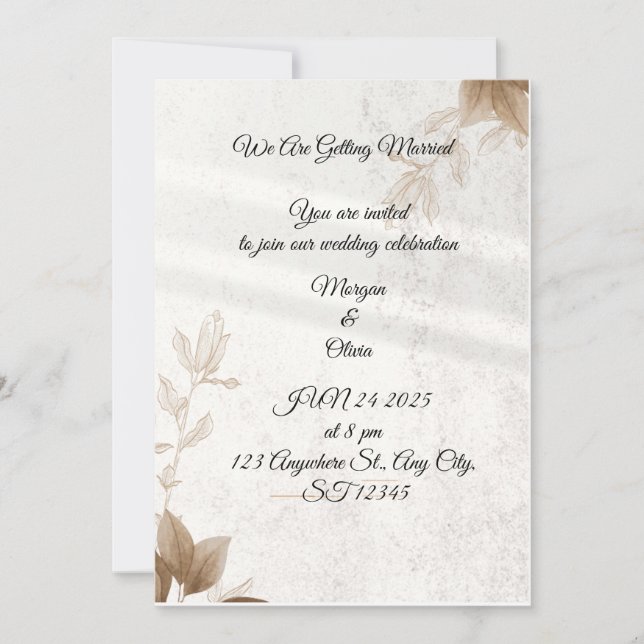 invitation card (Front)