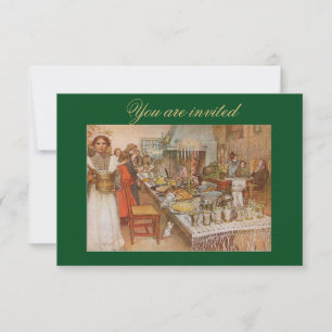 Invitation Card Christmas Eve Carl Larsson 1904