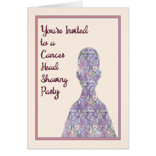 Invitation Card for a Cancer Head Shaving Party