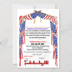Invitation Card for a Celebration of Freedom