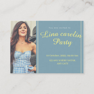 Invitation card for your best friend and school